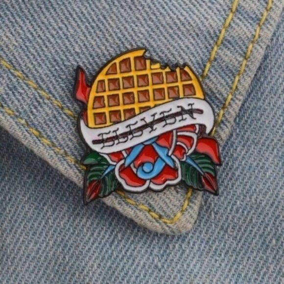 3/20 Waffle Eleven Stranger Things Enamel Pin - Picture 1 of 1